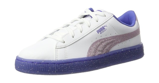 Puma Unisex Bambini Cesto Iced Glitter 2 JR Low Top Scarpe Da Ginnastica UK 6 Puma Unisex Bambini Cesto Iced Glitter 2 JR Low Top Scarpe Da Ginnastica UK 6