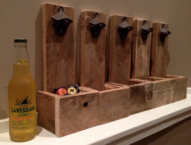 Wall Mounted Beer Bottle Opener With Cap Catcher Rustic Reclaimed Wall Mounted Beer Bottle Opener With Cap Catcher Rustic Reclaimed Wood Cast Iron