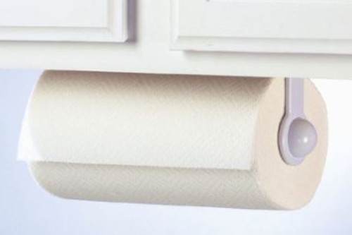 Spectrum Diversified 40100 Wall Mount Paper Towel Holder Paper Towel Holder Kitchen Bath Organizer Tissue Rack Wall Mount Counter Cabinet