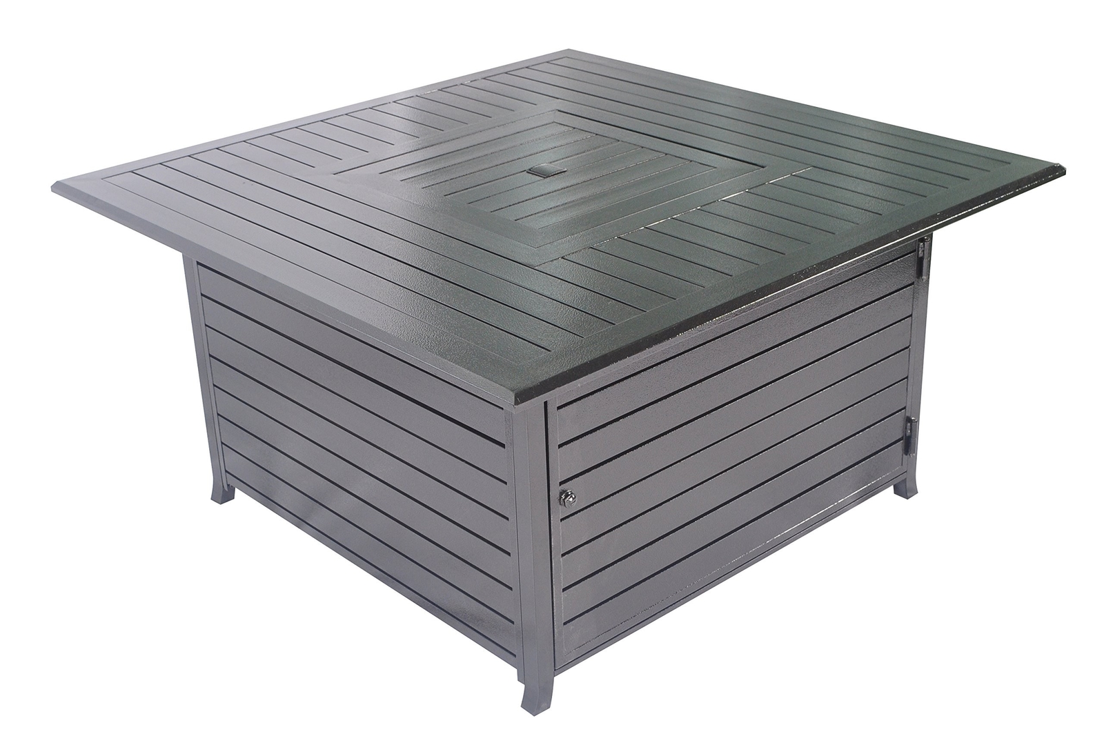Legacy Heating Squre Fire Pit Table All Aluminium Constucture With Picture 1 Of 6