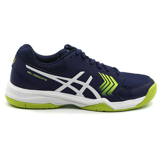 ASICS Gel Dedicate E707Y 4901 scarpe Uomo pelle/mesh Colore Blu/Fluo ASICS Gel Dedicate E707Y 4901 scarpe Uomo pelle/mesh Colore Blu/Fluo