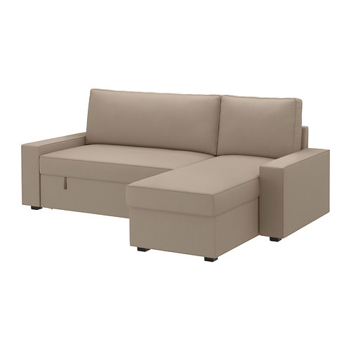 Ikea Vilasund Mattress Protector 2 Seater Sofa Bed Chaise Longue Ikea Vilasund Cover Sofa Bed W Chaise Longue Dansbo Beige 102 430