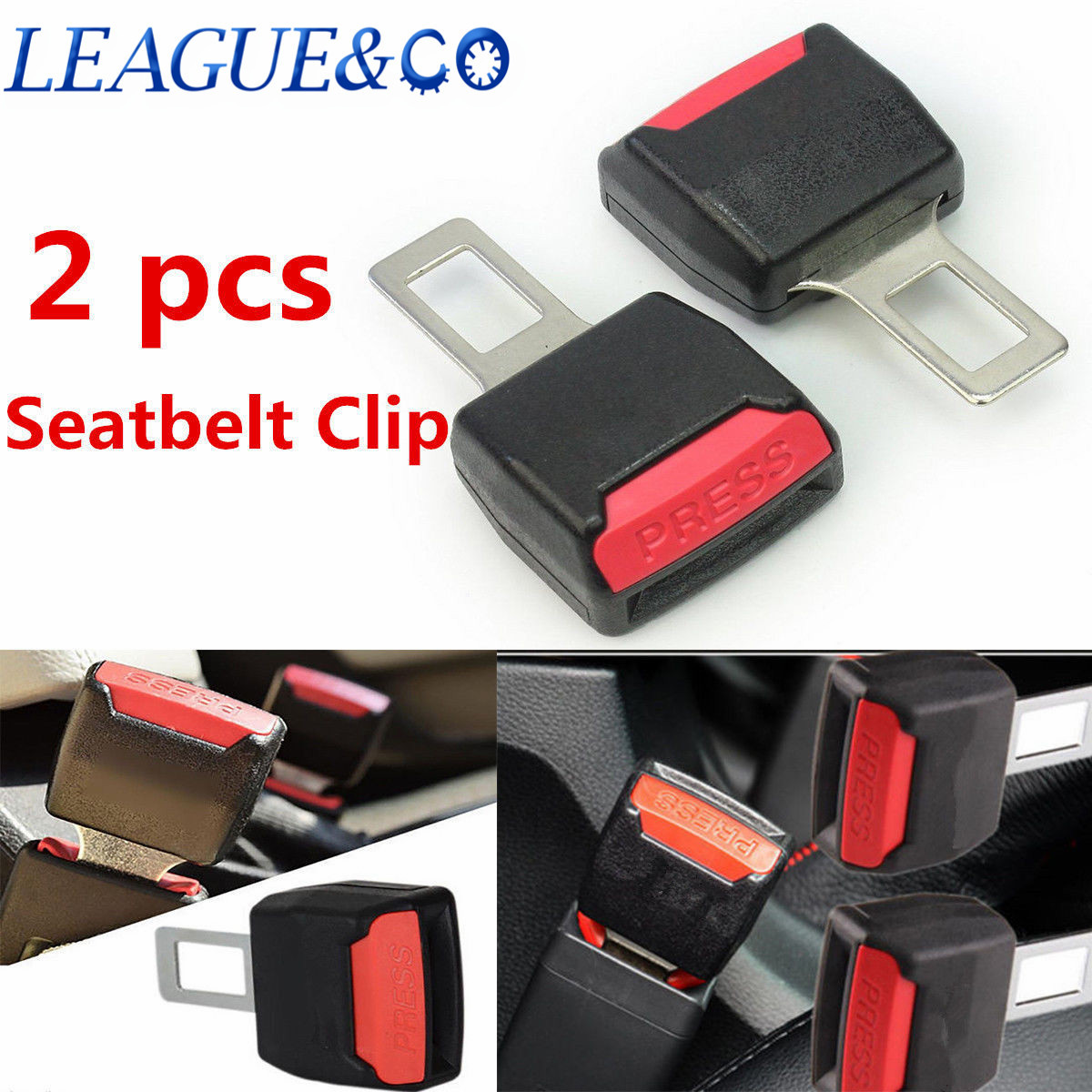 2pcs Universal Auto Car Safety Seat Belt Buckle Extension Extender ... 2pcs Universal Auto Car Safety Seat Belt Buckle Extension Extender ...