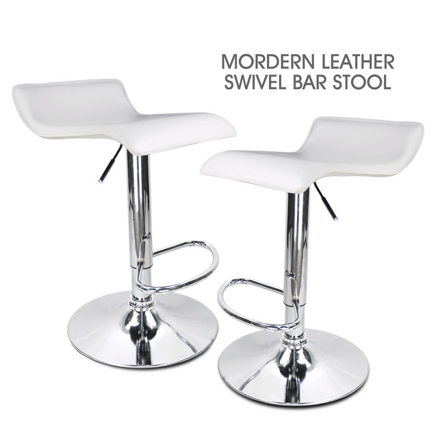 White Hydraulic Bar Stools Jonathan Steele Set Of 2 White Bar Stools Base Swivel Pub Adjule Hydraulic