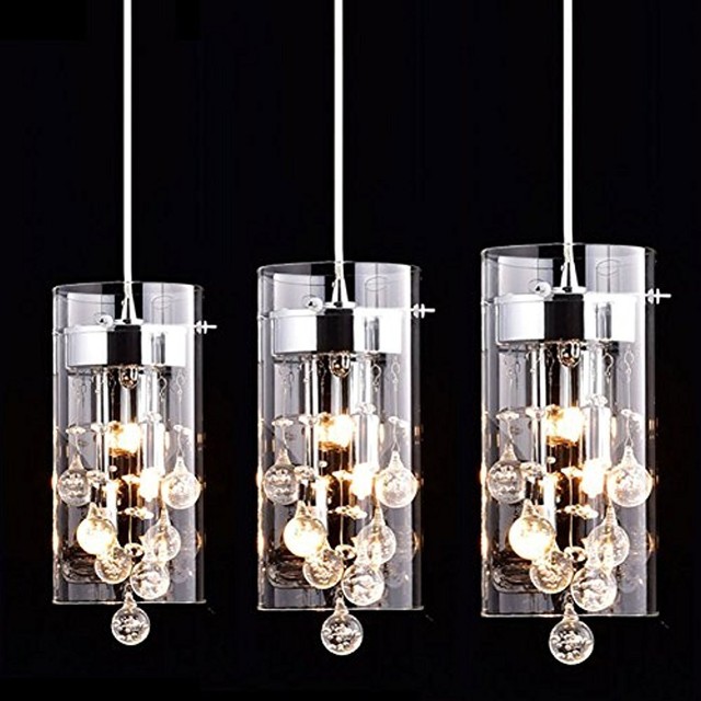 Modern Crystal Chandelier Light 40w Led 3 Ceiling Lights Gl Modern Crystal Chandelier Light 40w Led 3 Ceiling Lights Gl Pendant Lighting