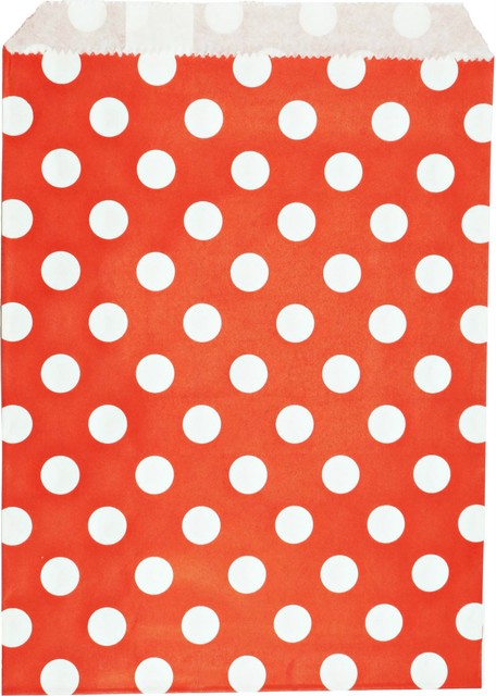 Polka Dot Paper Bags X 24 Lolly Loot Candy Buffet Wedding Party Picture 2 Of