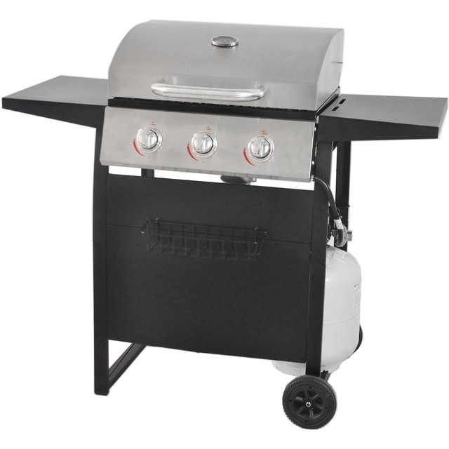 3burner Gas Grill Stainless Steel Barbecue Outdoor Cooking Backyard Gas Grill Backyard Patio Stainless Steel Barbecue Home Outdoor Cooking Burner Lp