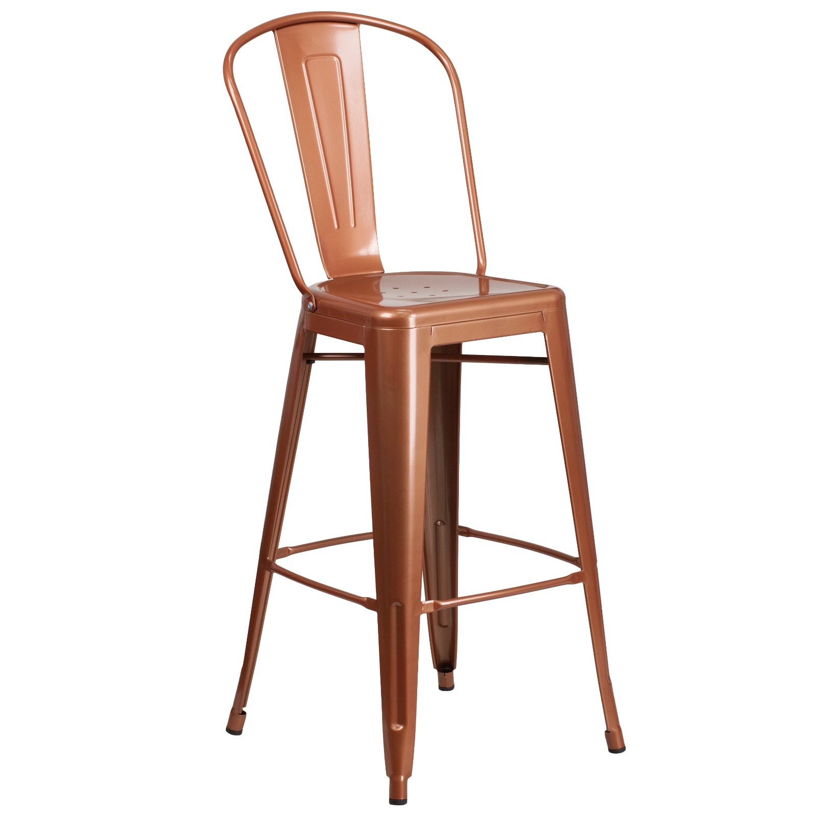 Tolix Style Tabouret High Back Metal Industrial Restaurant Bar Stool Picture 1 Of 12