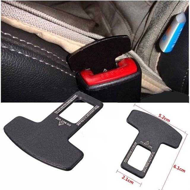 Universal Car Safety Seat Belt Buckle Alarm Stopper Eliminator Clip ... Universal Car Safety Seat Belt Buckle Alarm Stopper Eliminator Clip ...