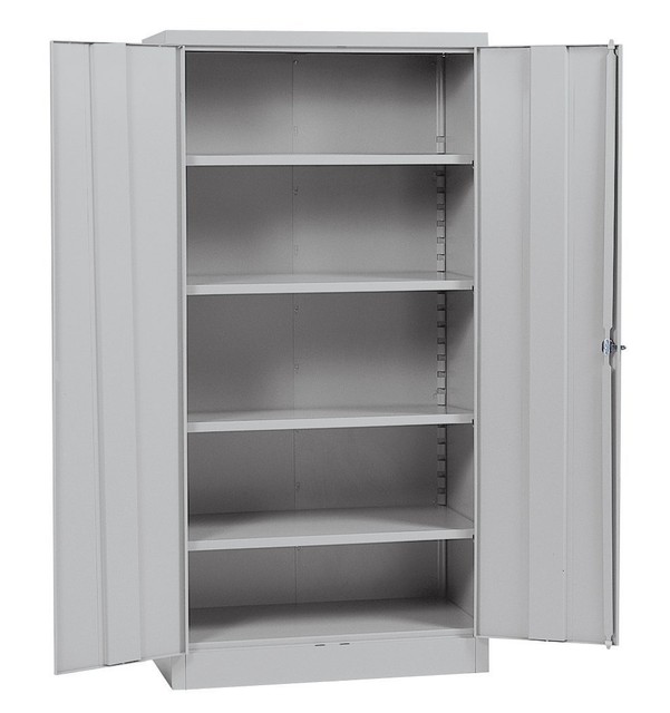 Metal Storage Cabinet Steel Locking With Doors Lock Garage 72 Metal Storage Cabinet Steel Locking With Doors Lock Garage 72 Tall Grey