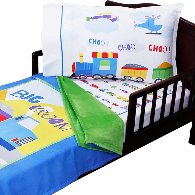 3pc Roomcraft Cars Planes And Trains Toddler Bedding Set 3pc Roomcraft Cars Planes And Trains Toddler Bedding Set Transportation Blanket