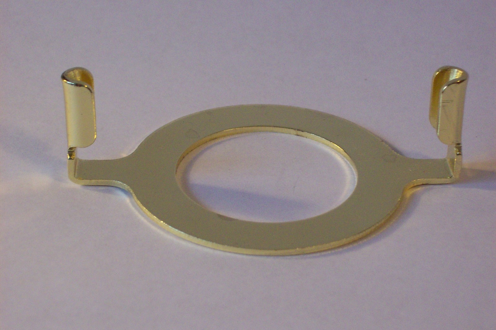 Brass Plated Harp Base For Bakelite Sockets With Ring Lamp Part Picture 1 Of 4