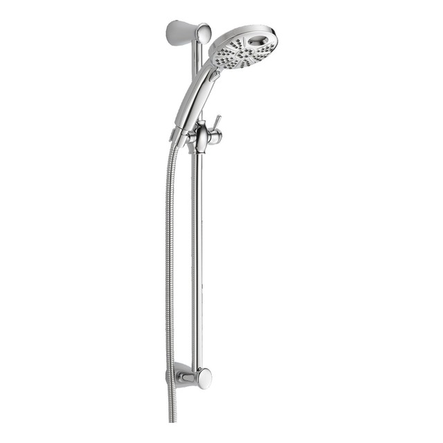 Delta 51406 Temp2o Hand Shower With Wall Bar Ebay Delta Universal Showering Components Handheld Shower Head Body Spray Chrome
