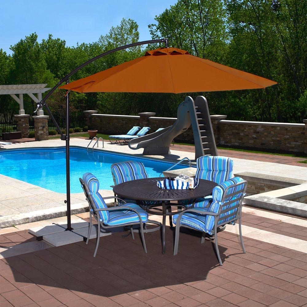 Santiago Octagonal Cantilever Umbrella 10ft Terra Cotta Olefin Patio Picture 1 Of 9