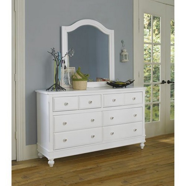 Ne Kids 1500ndm Lake House 8 Drawer Dresser W Mirror White Ebay Picture 1 Of