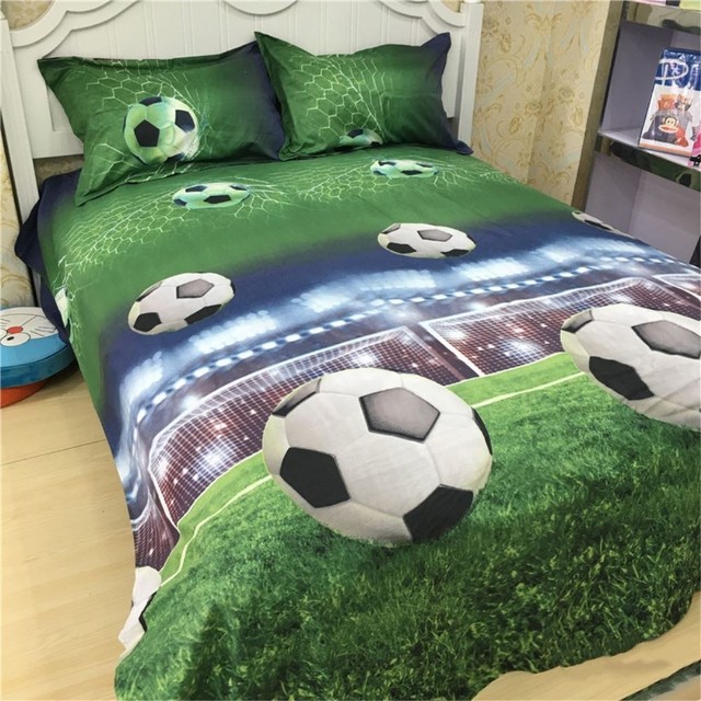 Soccer Ball Football Bedding Set Duvet Cover Bedsheets Soccer Ball Football Bedding Set Duvet Cover Bedsheets Pillowcases Queen 4pcs