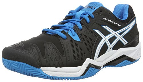 Asics Resolution 6 Clay Scarpe da Tennis Uomo Nero Z6A Asics Resolution 6 Clay Scarpe da Tennis Uomo Nero Z6A