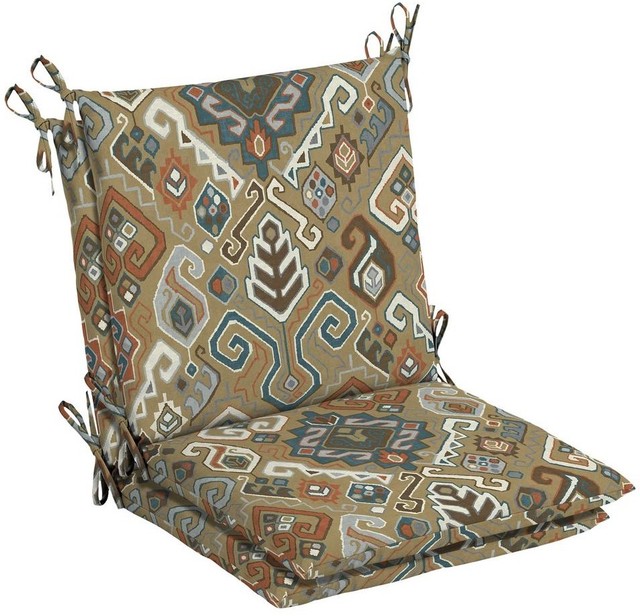 Hampton Bay Southwest Toffee Outdoor Dining Chair Seat Cushion Toffee Outdoor Dining Chair Cushion 2 Pack Patio Furniture Backyard