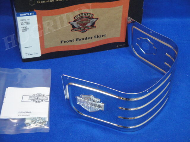 Harley front fender skirt bar & shield touring softail ultra road king ...