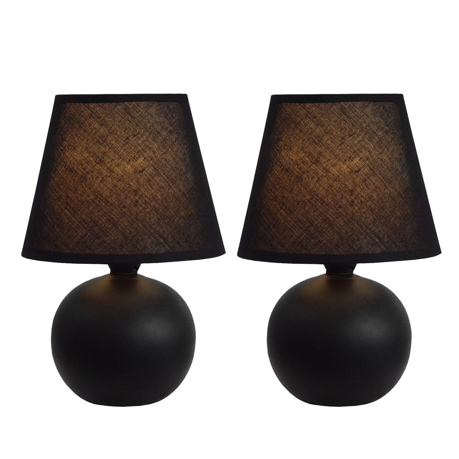 Table Lamps For Bedroom Set Of 2 Pack Globe Bedside Nightstand Picture 1 Of 4