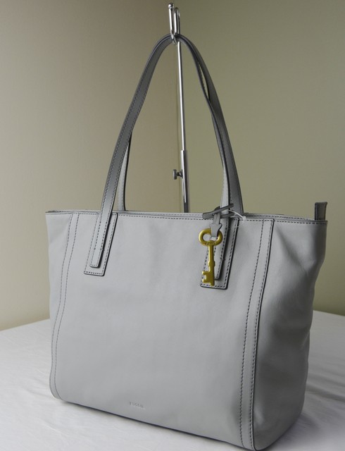 fossil iron grey leather tote shopper shoulder bag purse zb6844088 ebay fossil iron grey leather tote shopper shoulder bag purse zb6844088 ebay