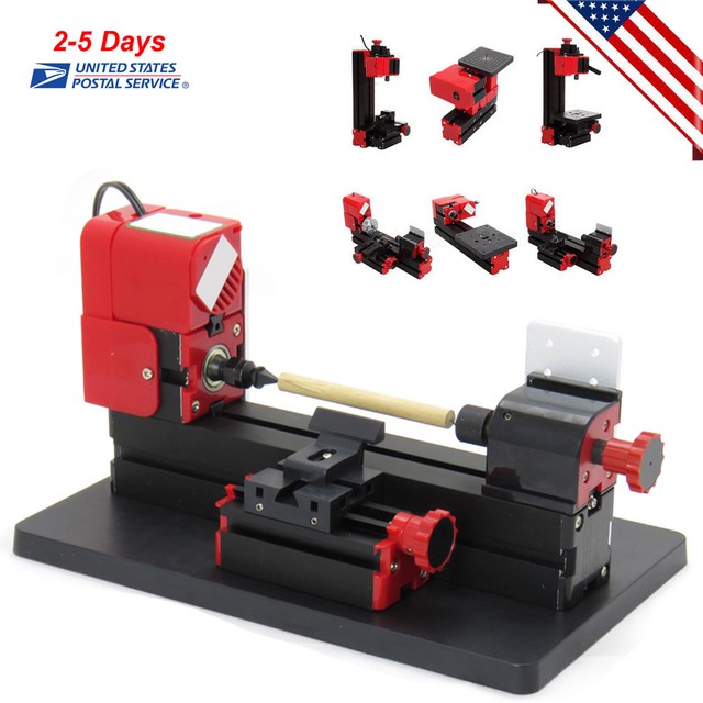 6 In 1 Mini Wood Metal Motorized Lathe Machine Woodworking Hobby Diy 6in1 Mini Wood Metal Motorized Lathe Machine Woodworking Hobby Diy Tool Us Ship