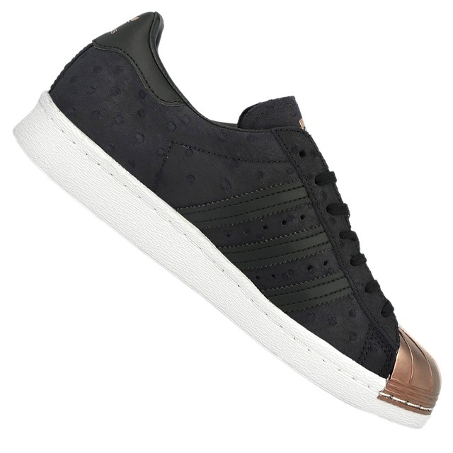 ADIDAS ORIGINALS SUPERSTAR metallo punta s76712 sneaker in pelle nero oro 41 1/3 ADIDAS ORIGINALS SUPERSTAR metallo punta s76712 sneaker in pelle nero oro 41 1/3