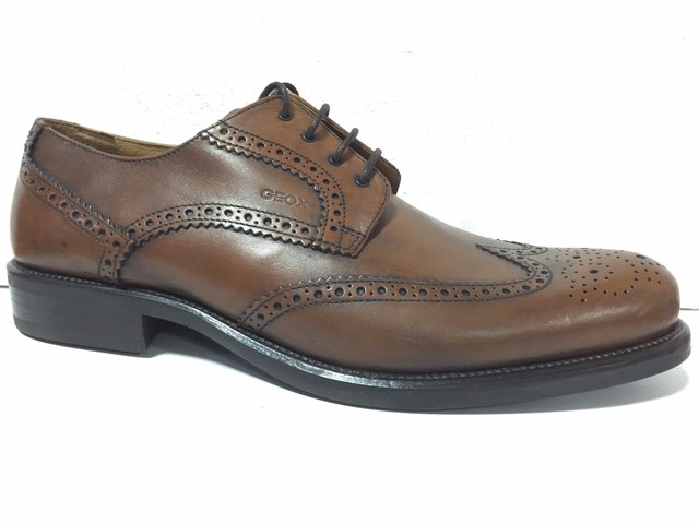 Geox U7335N 00038 C6000 inglesina in pelle marrone Geox U7335N 00038 C6000 inglesina in pelle marrone