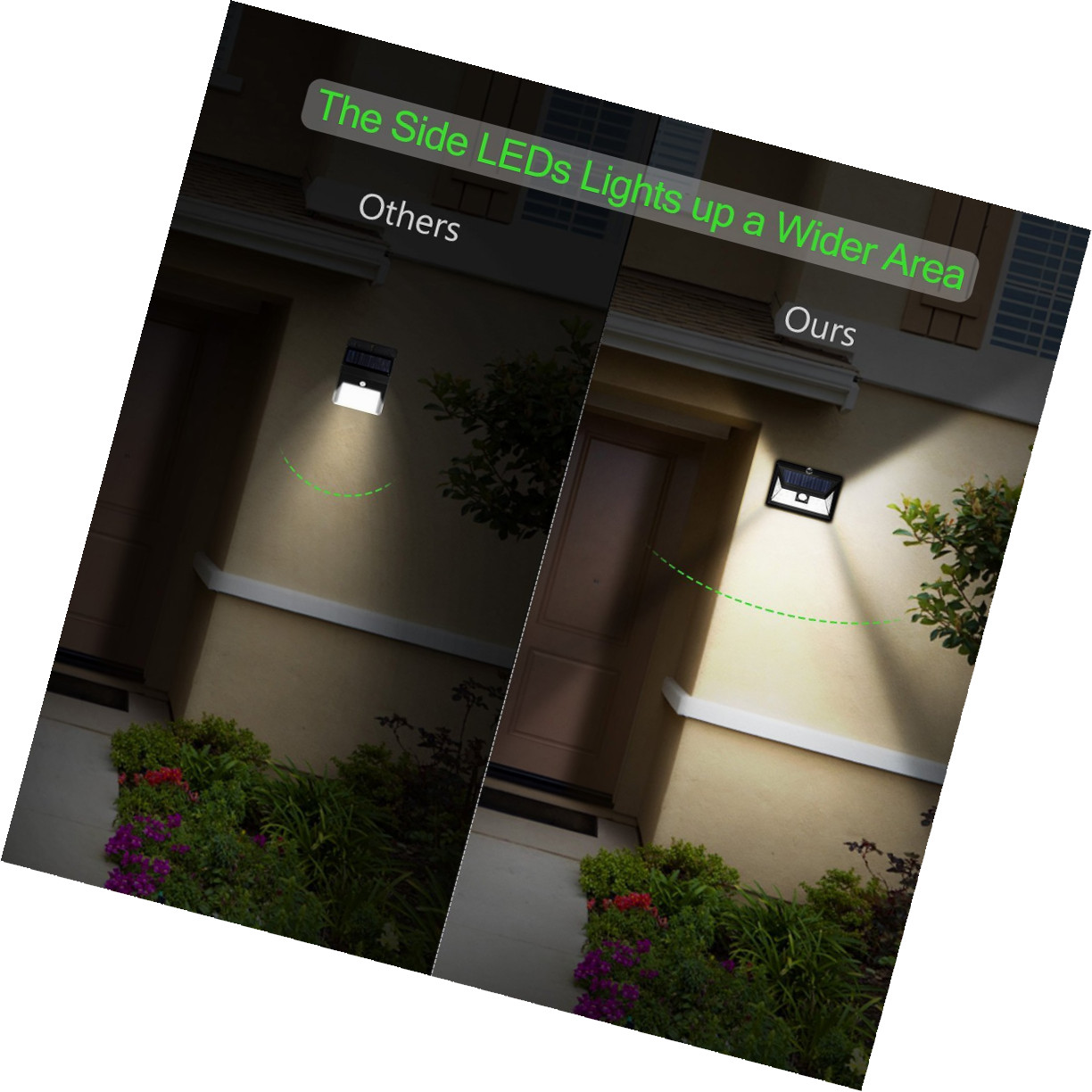 Litom Super Bright 24 Led Outdoor Motion Sensor Solar Lights Wide 3