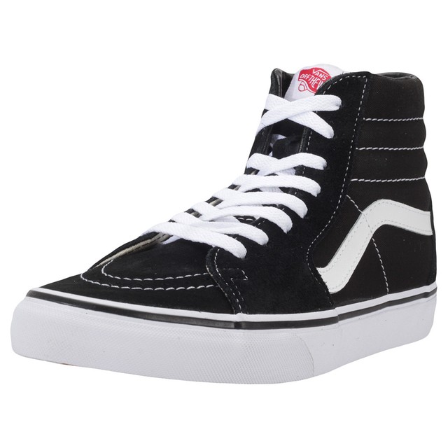 Vans Sk8 Hi Unisex Black White Scamosciato e Tela Scarpe 11 UK Vans Sk8 Hi Unisex Black White Scamosciato e Tela Scarpe 11 UK