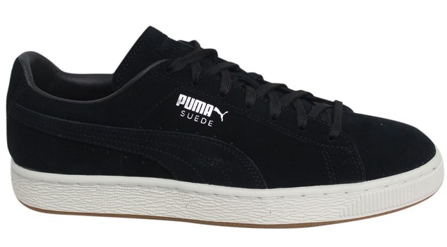 Puma Suede Classic Soft stringati neri in pelle sneaker uomo 365705 02 P1 Puma Suede Classic Soft stringati neri in pelle sneaker uomo 365705 02 P1
