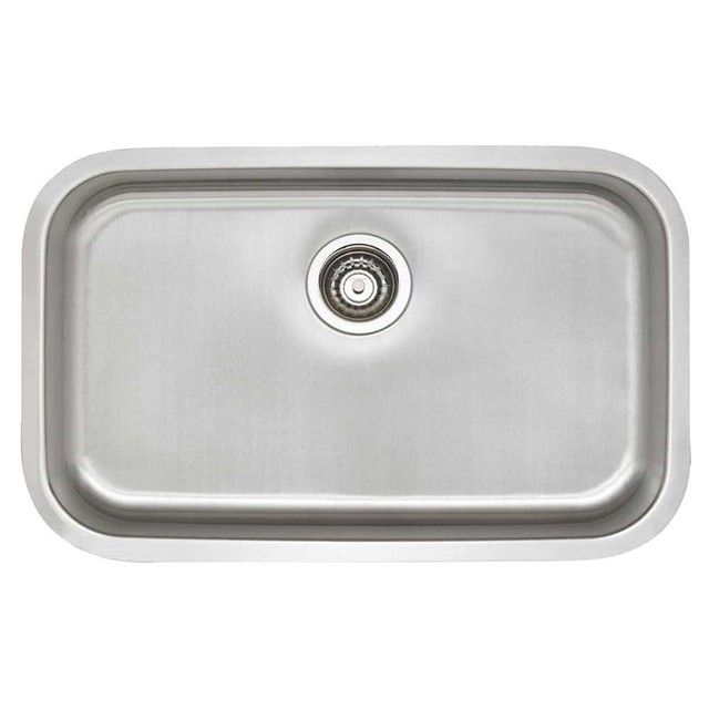 Blanco 441529 Stellar 28 Single Basin Undermount Stainless Steel Blanco 441529 Stellar Undermount Single Bowl Kitchen Sink
