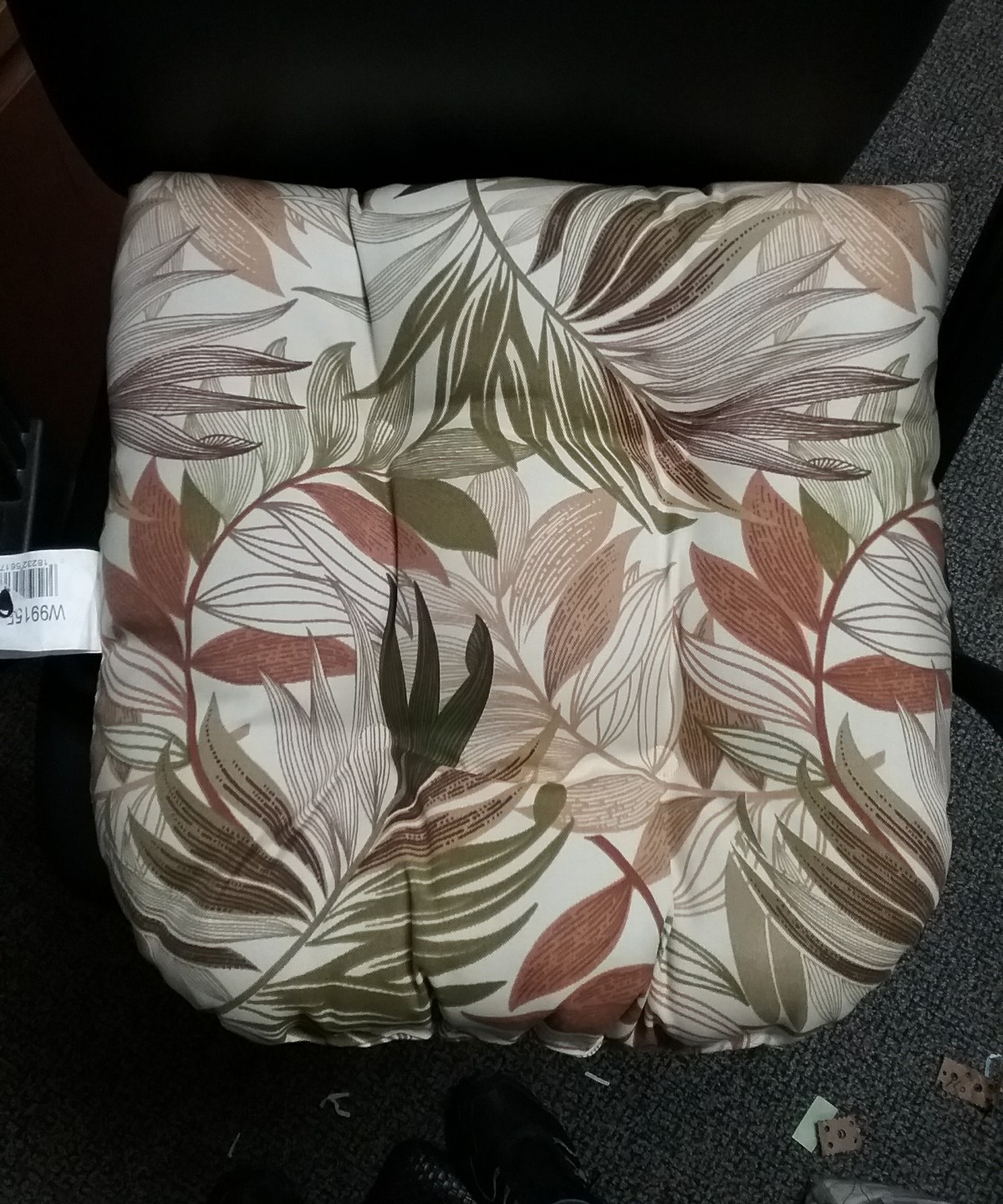 Jordan Manufacturing Outdoor Wicker Chair Cushion Oasis Nutmeg