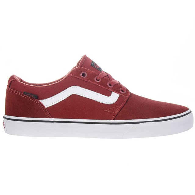 Vans Sneaker uomo Chapman strisce rosso scarpe ledertextil da ginnastica nuove Vans Sneaker uomo Chapman strisce rosso scarpe ledertextil da ginnastica nuove