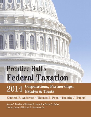 prentice hall s federal taxation 2013 corporations prentice hall's federal taxation 2013 corporations, 26e (pope) chapter c10 special partnership issues 1) a partnership cannot recognize a gain or. prentice hall s federal taxation 2013 corporations prentice hall's federal taxation 2013 corporations, 26e (pope) chapter c10 special partnership issues 1) a partnership cannot recognize a gain or.
