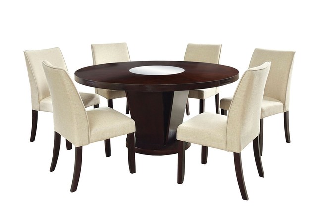 Furniture of America Telstars 7-piece Round Table Dining Set ... Furniture of America Telstars 7-piece Round Table Dining Set ...