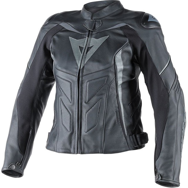 Dainese Avro D1 Pelle Lady Leather Jacket Black Antracite Eu 48 Us Dainese Avro D1 Womens Leather Jacket Black Anthracite
