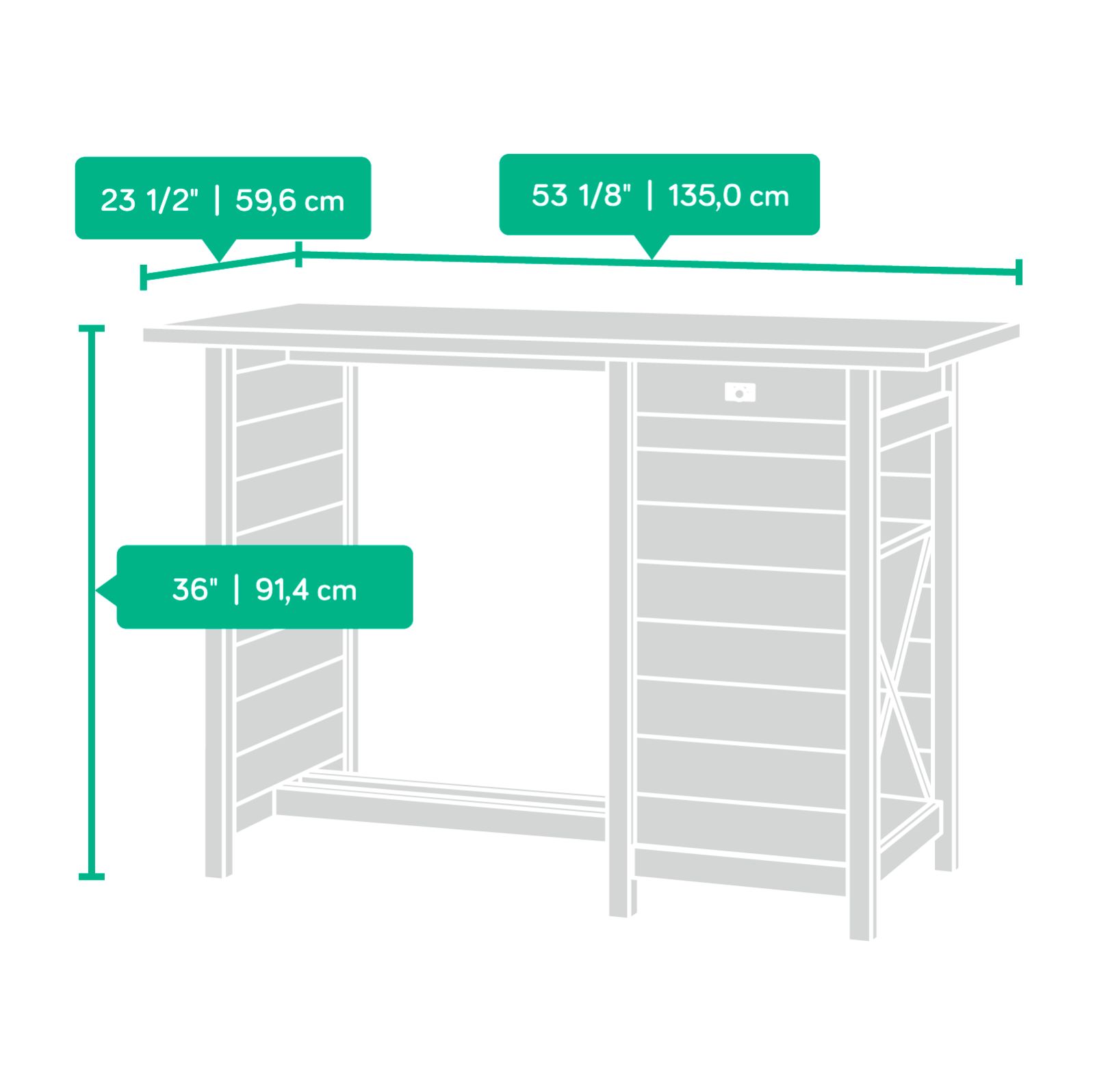 Sauder 416039 Cottage Road Soft White Work Table Ebay Brand New Lowest Price