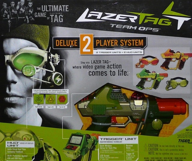 2004 Hasbro Tiger Electronics Lazer Tag Team Ops Deluxe 2 Player System