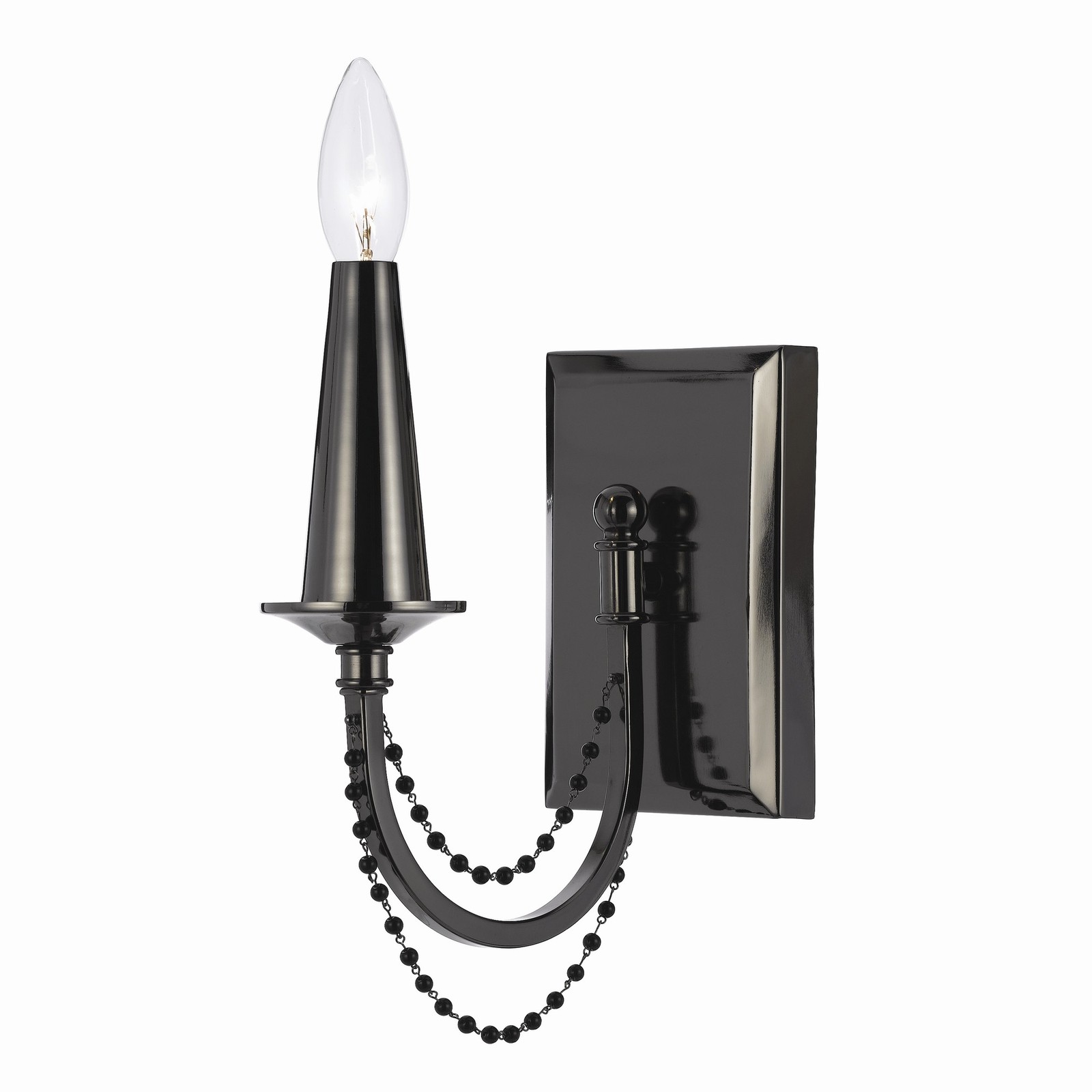Af Lighting Candice Olson Shelby 1 Light Wall Sconce Black Nickel Ebay Picture 1 Of