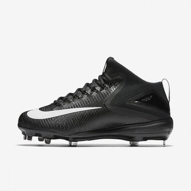 NEW - NIKE Black ZOOM MIKE TROUT 3 METAL BASEBALL CLEATS 9.5 856503-011 / 0 NEW - NIKE Black ZOOM MIKE TROUT 3 METAL BASEBALL CLEATS 9.5 856503-011 / 0