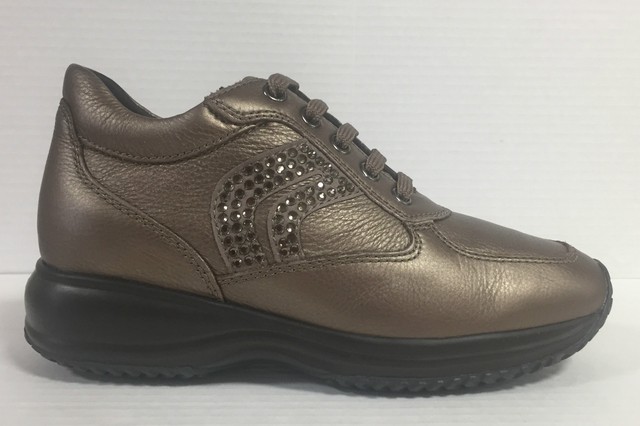 Sneaker Tg In 37 Geox Donna Pelle Marrone qUzSMVp