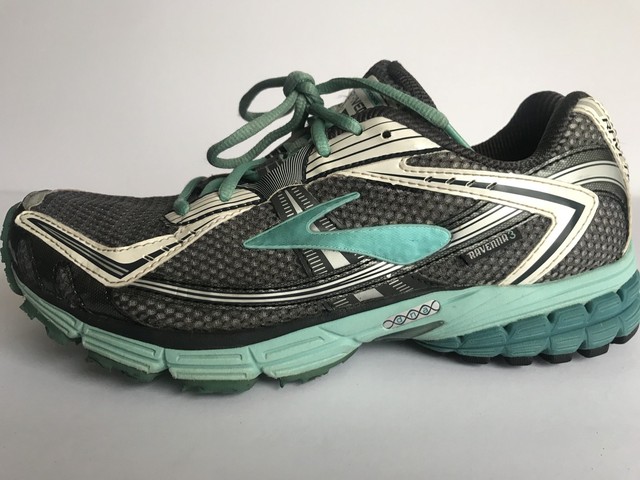 Womens Brooks Ravenna 3 Running Shoes Gray Silver Teal Blue Green ... Womens BROOKS Ravenna 3 Running Shoes Gray Silver Teal Blue Green White Size 9
