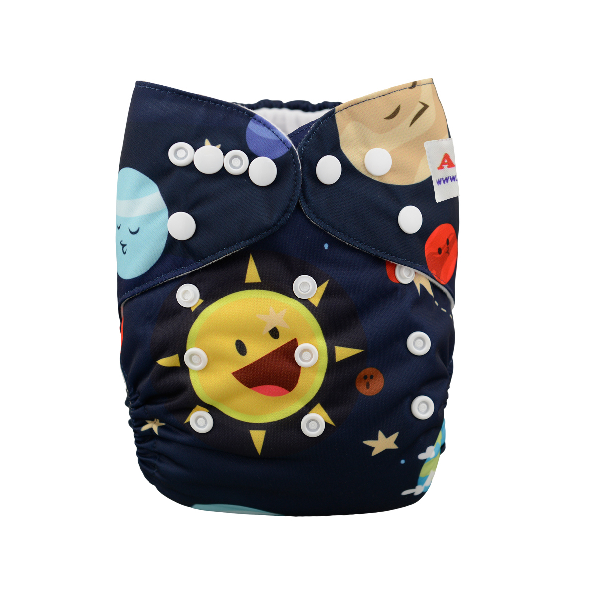 Alva Baby Print Washable Reusable Cloth Diaper Onesize Pocket Nappy