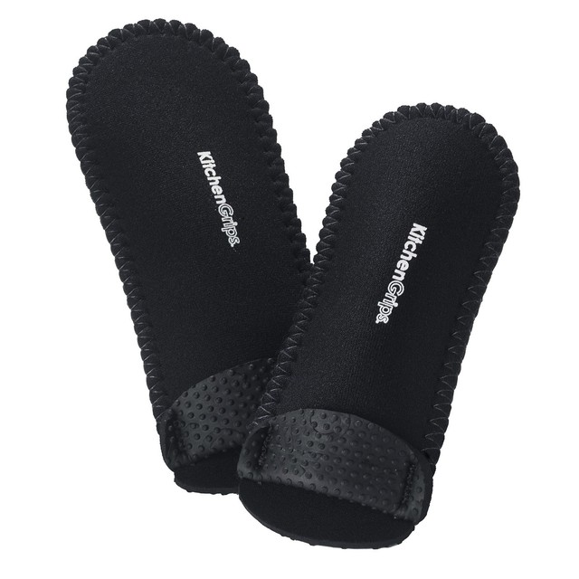 Kitchen Grips Deluxe Pan Handle Holder Oven Mitt 2 Piece Black Ebay Kitchen Grips Deluxe Pan Handle Holder Oven Mitt 2 Piece Black