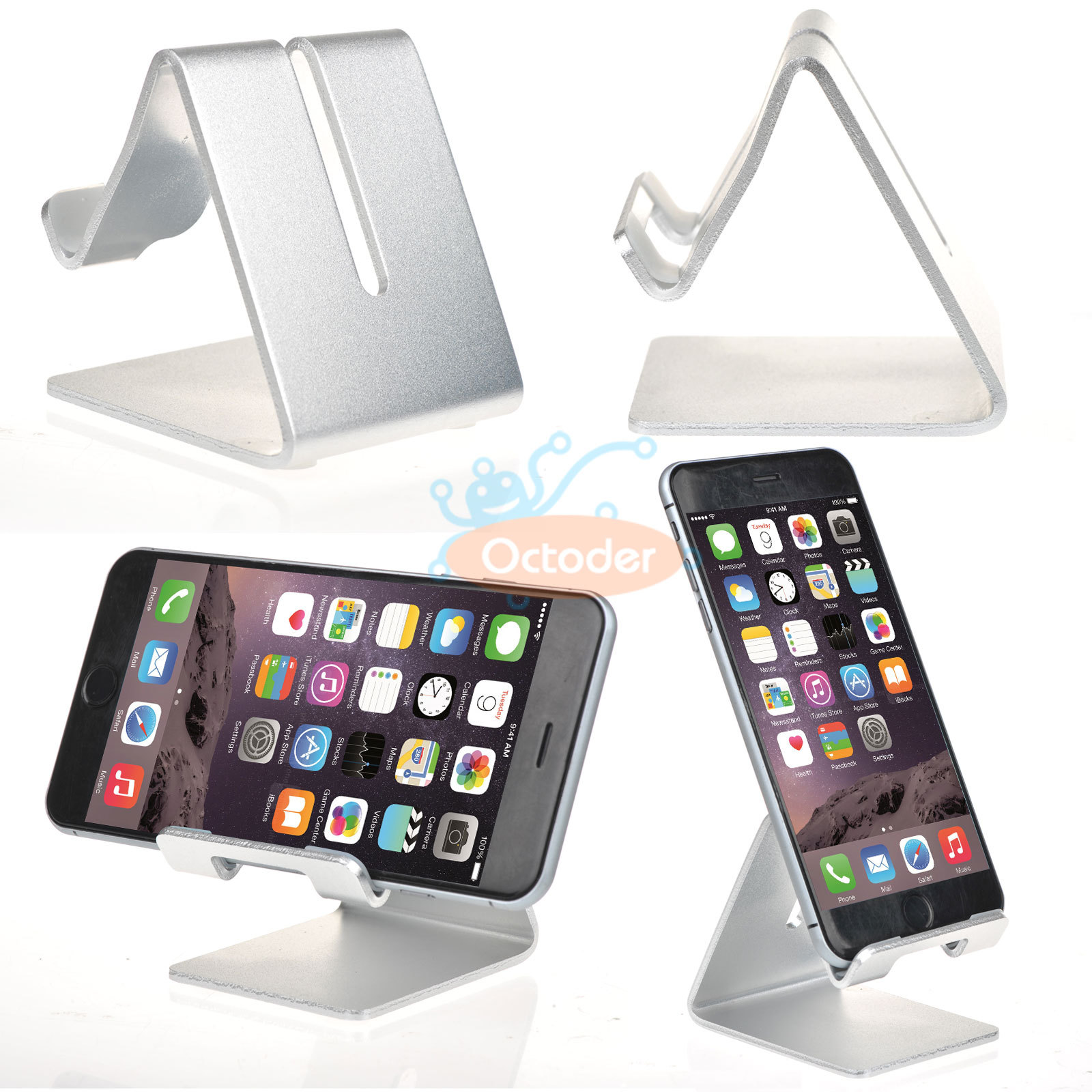 Universal Aluminum Desktop Desk Stand Holder Mount For Cell Phone Picture 10 Of