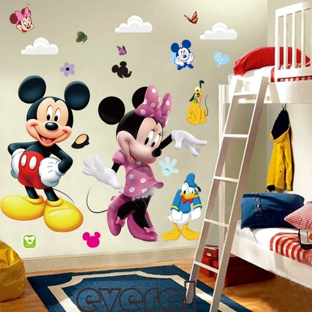 Mickey Mouse Minnie Vinyl Wall Decals Sticker Kids Nursery Room Mickey Mouse Minnie Vinyl Wall Decals Sticker Kids Nursery Room Decor Mural Diy