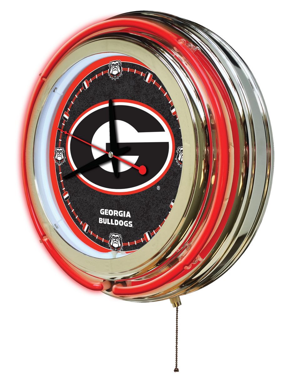 Georgia Bulldogs Uga Logo Neon Wall Clock 15 Res Content Global Inflow Inflowcomponent Technicalissues