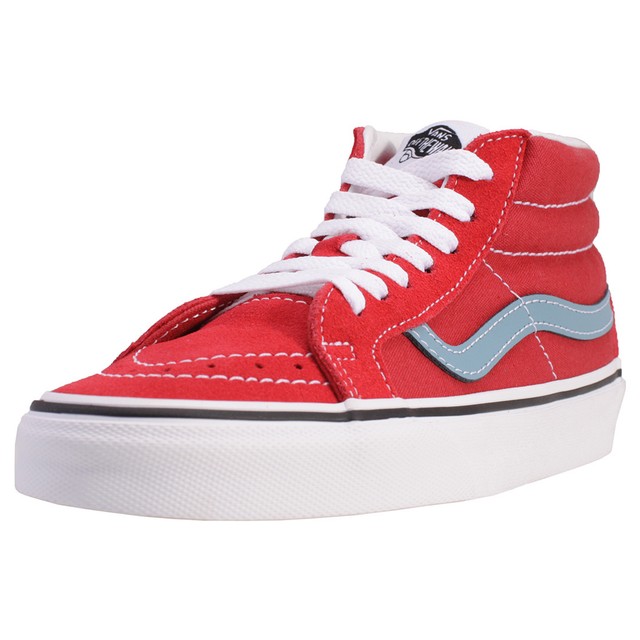 Vans Sk8mid Reissue unisex rosso blu Camoscio Tela Scarpe Da GinnasticaUK 8 Vans Sk8mid Reissue unisex rosso blu Camoscio Tela Scarpe Da GinnasticaUK 8