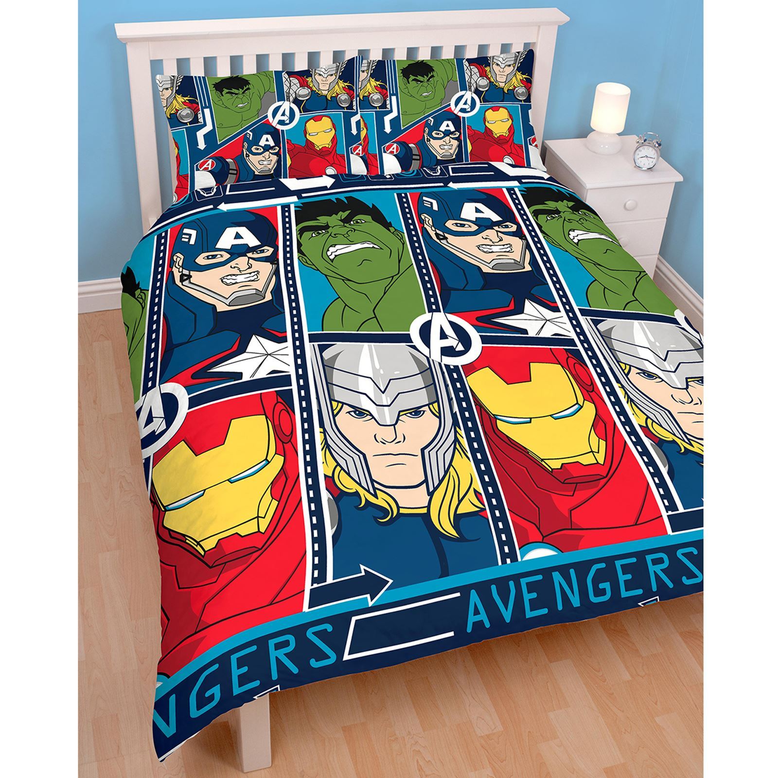 Marvel Avengers Tech Double Us Full Rotary Duvet Cover Dmatehdd001 Picture 1 Of 3